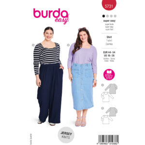 T-Shirt Burda Curvy 5731 str. 44-54