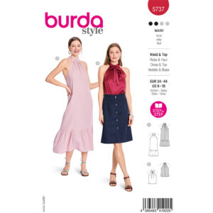 Kjole og Top Burda 5737 str. 34-44