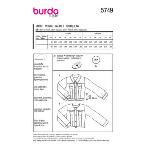 Jakke Burda 5749 str. 36-46