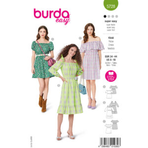Kjole Burda 5728 str. 34-44