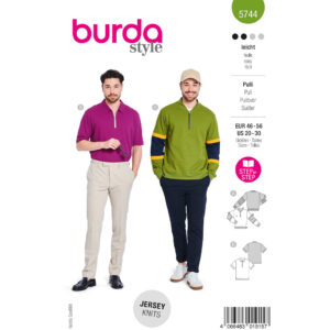 Sweatshirt og T-Shirt Burda Herre 5744 str. 46-56