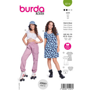 Kjole og bluse Burda Kids 9214 str. 140-176