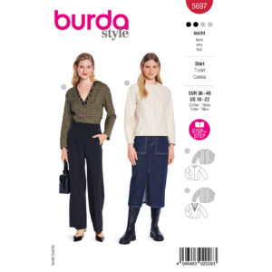 Bluser Burda 5697 str. 36-48