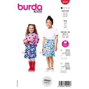 Miniskørt Burda Kids 9210 str. 104-146