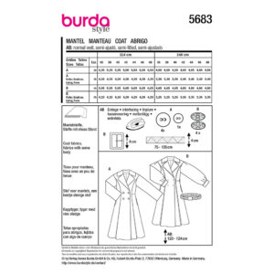 Jakke Burda 5683 str. 36-48