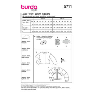 Jakke Burda 5711  str. 36-48