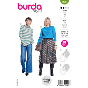 Pullover og bluse Burda 5680 str. 36-48
