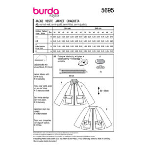 Jakke Burda 5695 str. 36-48
