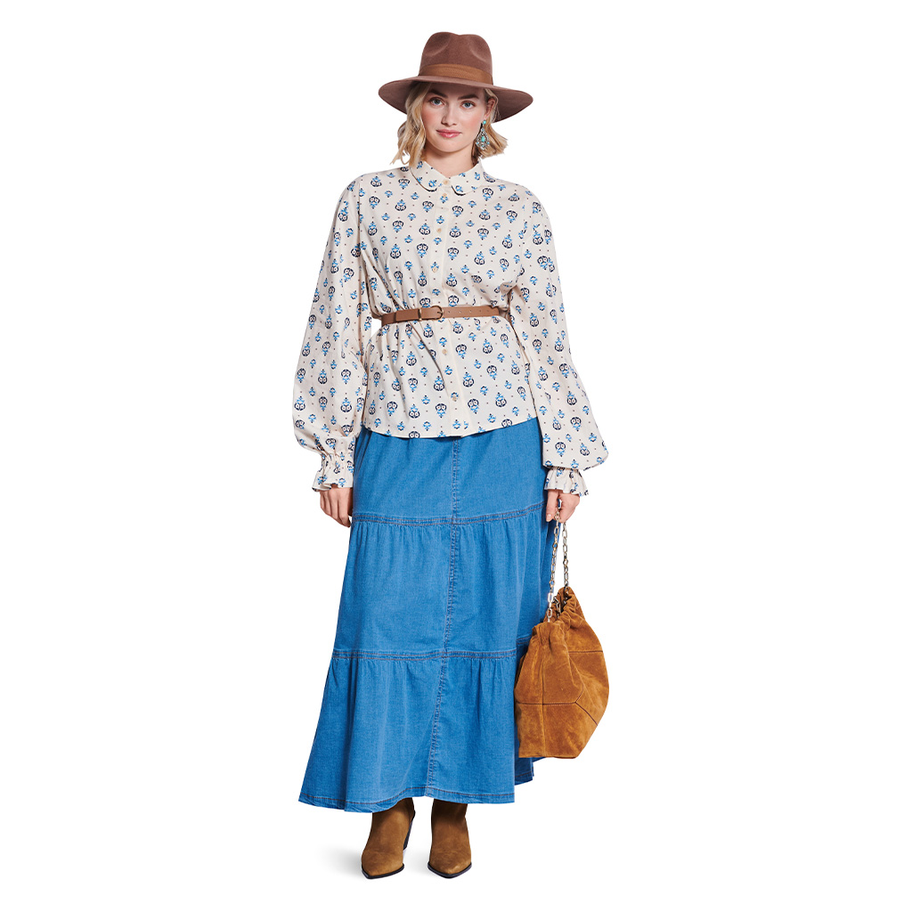 Bluse Burda 5700 str. 36-48 - Billede 7