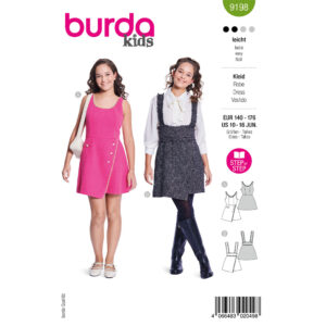 Kjole og nederdel Burda Kids 9198 str. 140-176