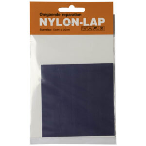 Nylon-lap M/LIM TIL OMGÅENDE REPARATION, Marineblå str. 10x20 cm,