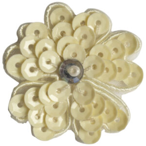 Pailletblomst 2,5cm Lys gul