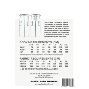 Puff and Pencil Versa pants str. XXS-XXL
