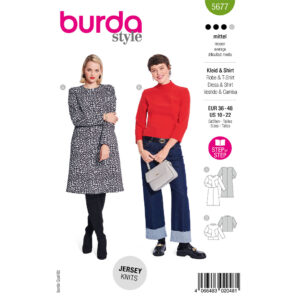 Kjole og bluse Burda 5677 str. 36-48