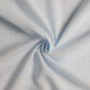 Voile m/ vævet zigzag Lyseblå
