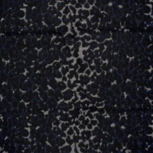 Filtet jacquard leopard Mørk Marineblå