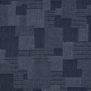 Denim patchwork look Marine