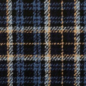 Frakke tweed m/tern Slate blue