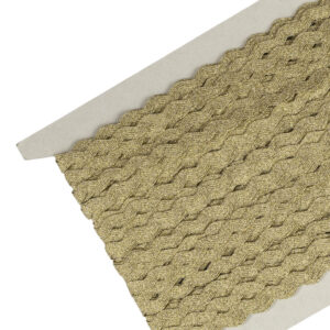 Zig zag 6mm guld lurex