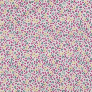 Luxus bomuld små blomster Cerise