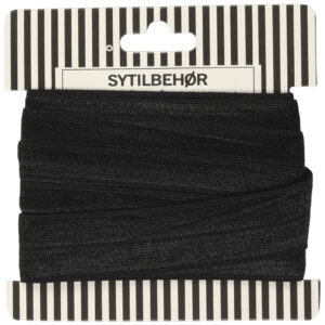 Foldeelastik 20mm 3mtr. Sort