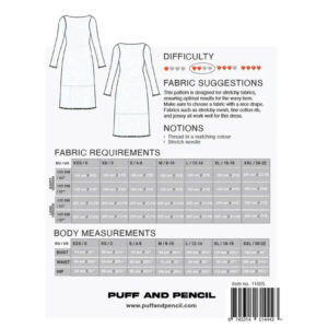 Wavy Hem Dress with Slim Sleeves