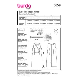 Kjole Burda 5659 str. 34-46