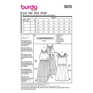 Kjole Burda 5635 str. 36-48