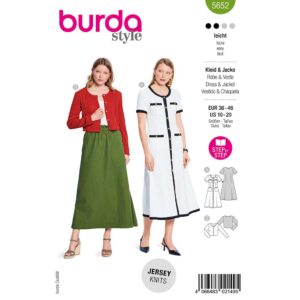 Kjole og cardigan Burda 5652 str. 36-46
