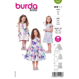 Kjoler Burda Kids 9197 str. 98-140