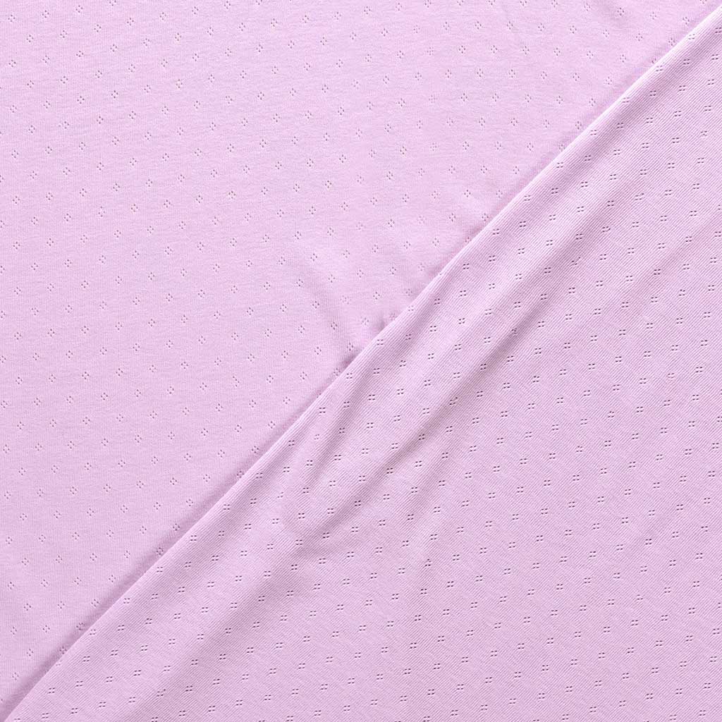 Pointelle jersey Lys rødlilla - Billede 3