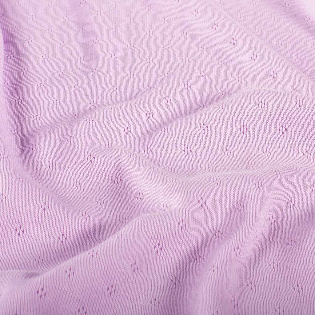 Pointelle jersey Lys rødlilla - Billede 5