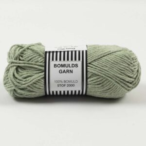 Bomuldsgarn 8/8 Støvet mint