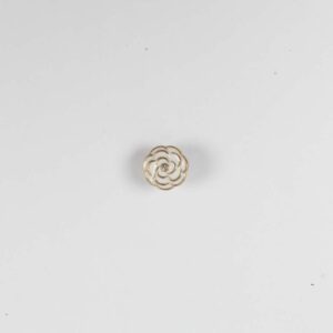 Pynteknap rose 15mm Hvid