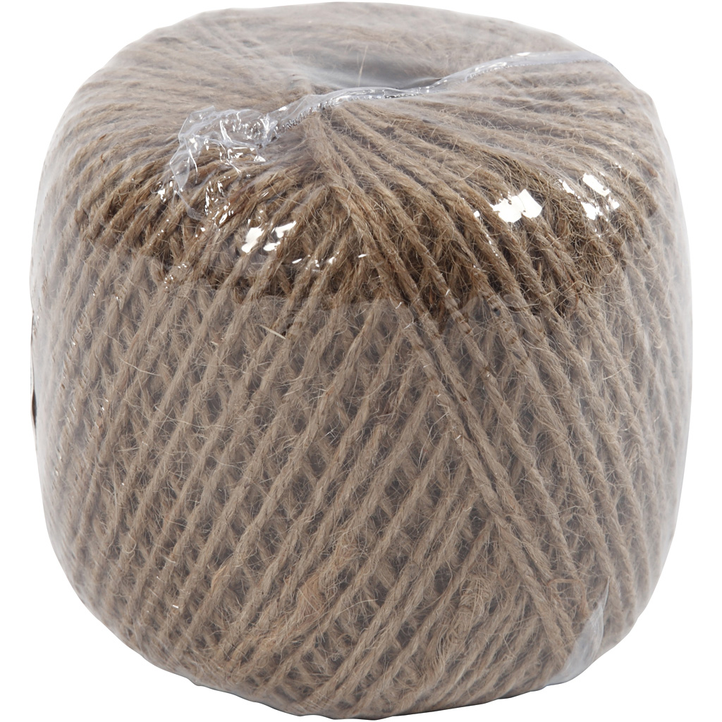 Natursnor, 2 mm, 180 m Natur - Billede 3