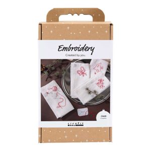 DIY Kit Broderi, juleservietter