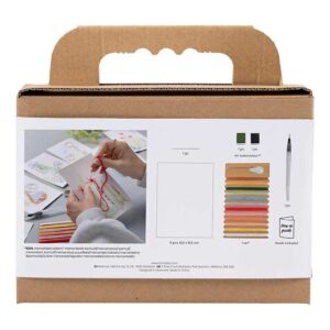 Mini DIY Kit Broderi, Malerier med broderi