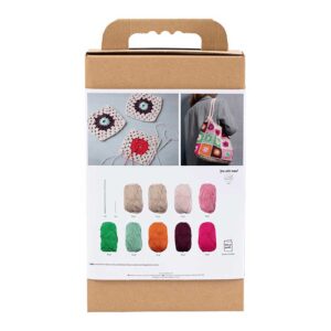 DIY Kit Hækle, Taske, colorful