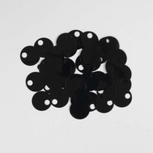 Pailletter 20mm 50stk. Sort