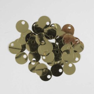 Pailletter 20mm 50stk. Guld