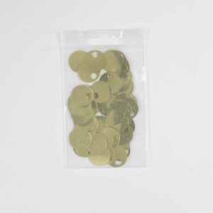 Pailletter 20mm 50stk. Guld