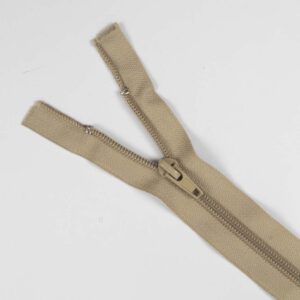 Jakkelås delbar spiral 80 cm, 6 mm Beige