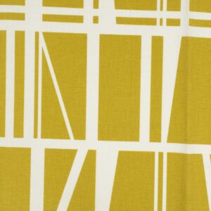 Gardin m/grafisk print Dark golden