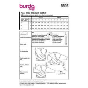 Bluse og Jakke Burda str. 34-44