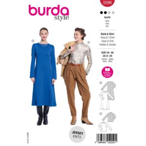 Kjole og Bluse Burda str. 34-46
