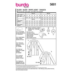 Blazer Burda Curvy str. 46-56