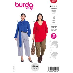 Sweater Burda Curvy str. 46-60