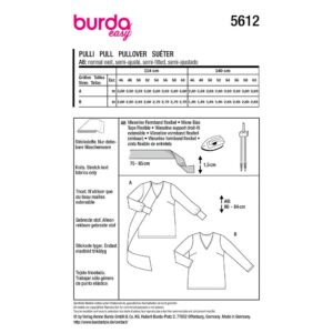 Sweater Burda Curvy str. 46-60