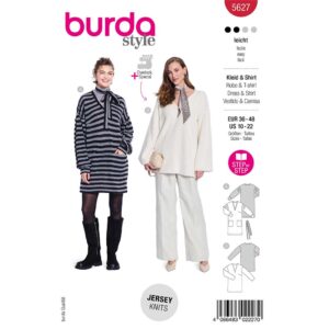 Kjole og Sweater Burda str. 36-48