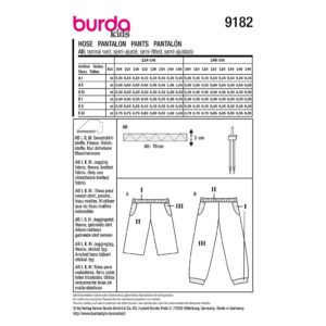 Bukser Burda Kids str. 104-146
